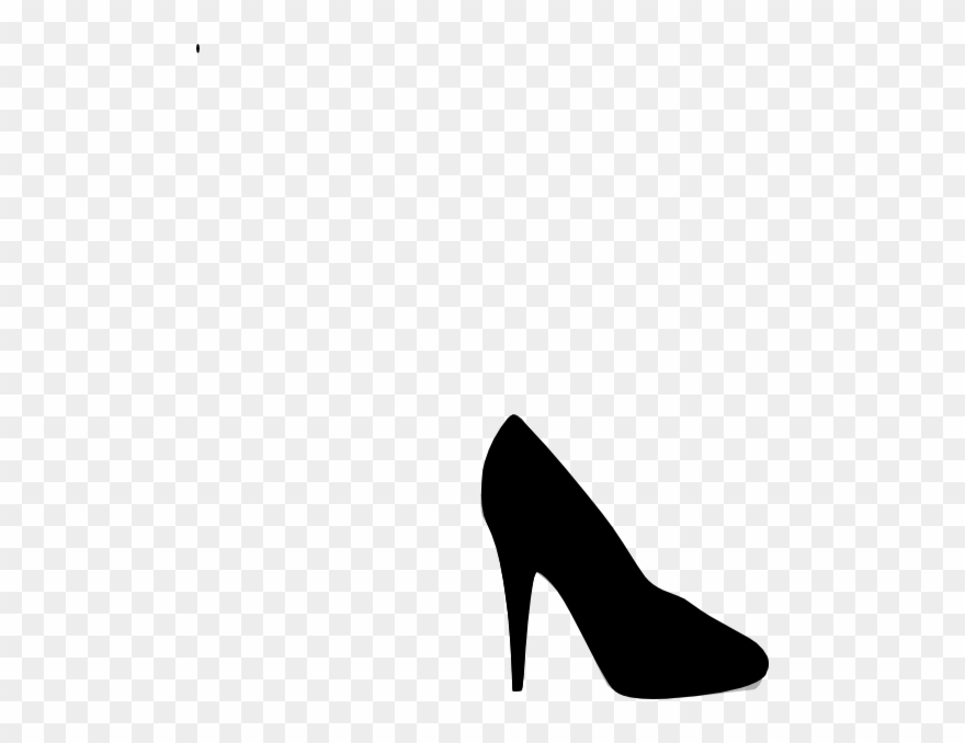Funky High Heel Clipart - Black Heel Clip Art - Png Download