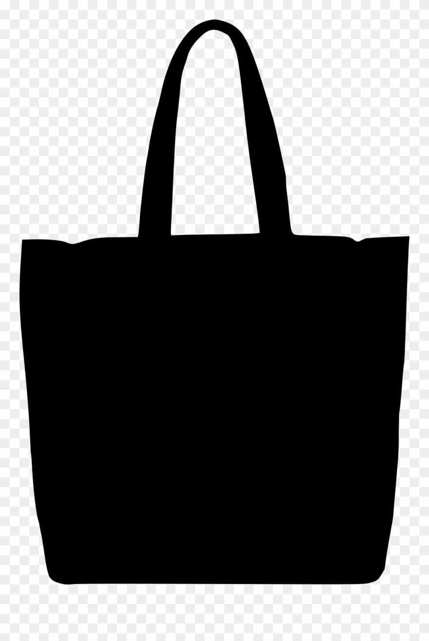 Women Bag Clipart Big Bag - Handbag Silhouette - Png Download