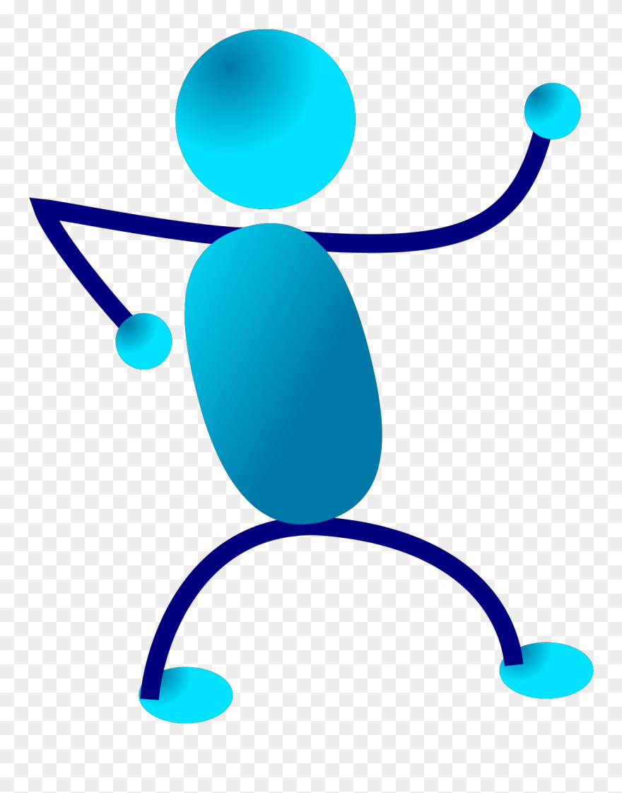 Guy Dancing - Stick People Clip Art - Png Download