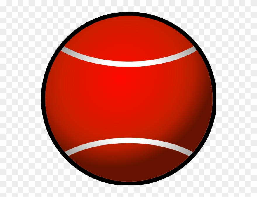 Tennis Ball Clip Art Tennis Racket And Ball Clipart - Red Tennis Ball Cartoon - Png Download