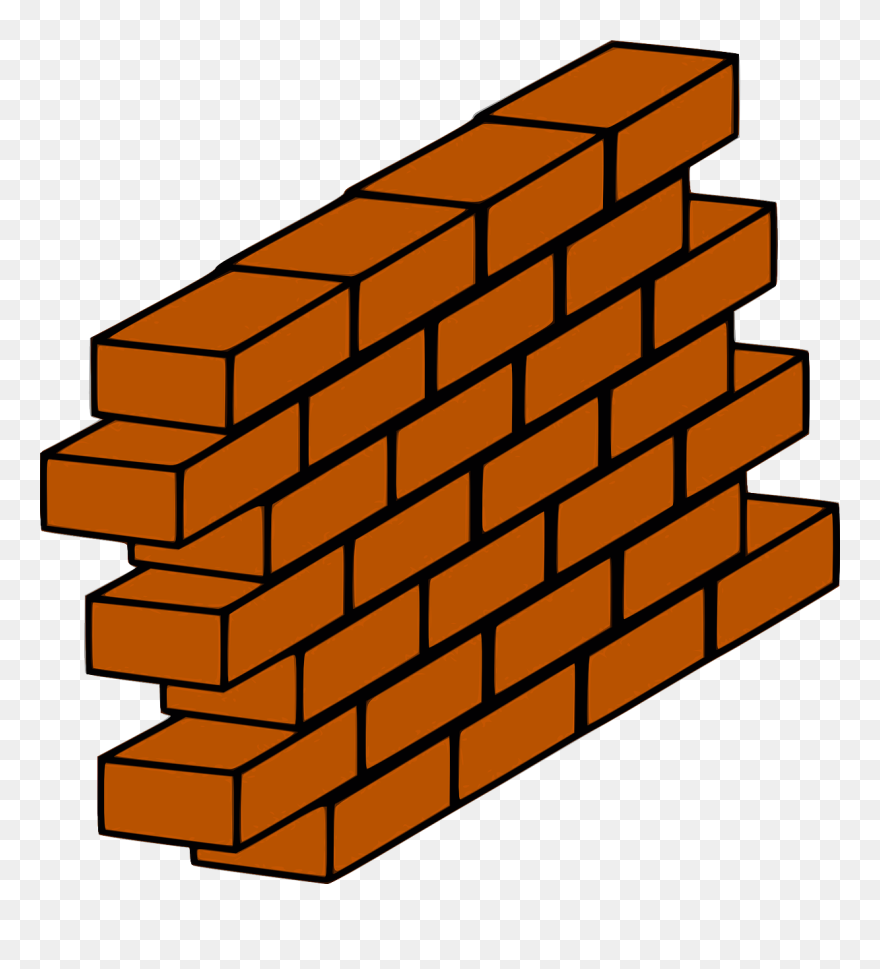 Brick Wall Clip Art - Brick Wall Clipart - Png Download