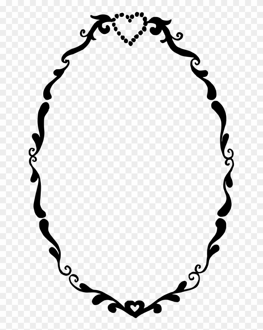 Free Download - Oval Frame Vector Png Clipart