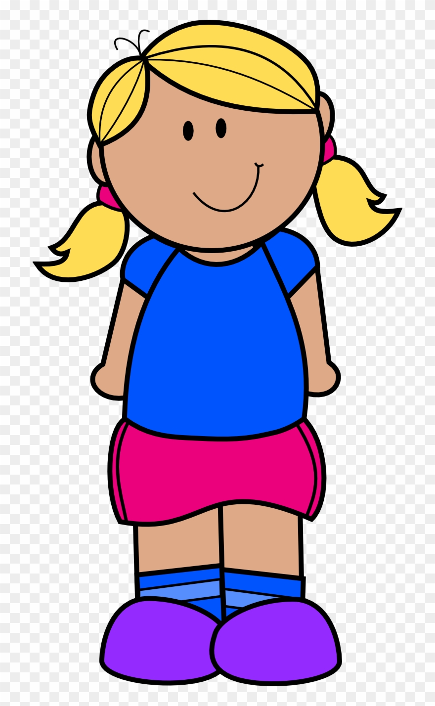 Monday Clip Art Freebie Come Back Each Day This Week - Ребенок Клипарт - Png Download