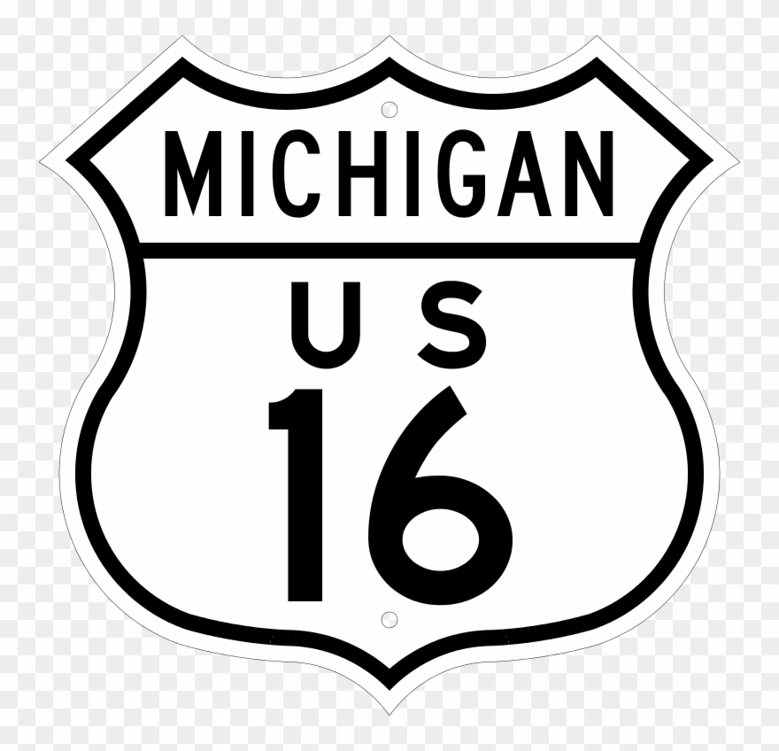 Us 16 Michigan - U.s. Route 66 Clipart