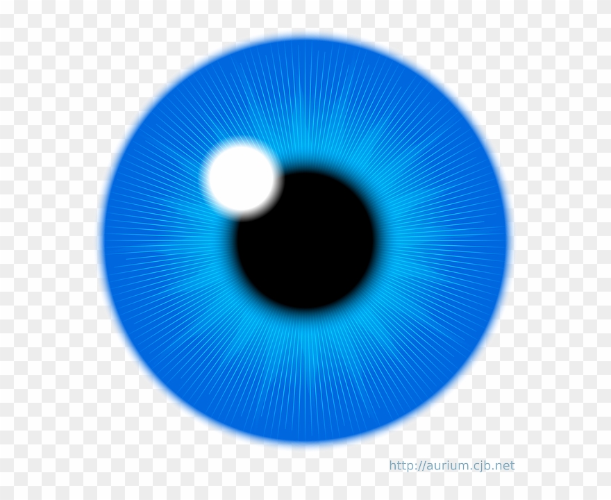 Free Vector Blue Eye Iris Clip Art - Eye Iris Vector - Png Download