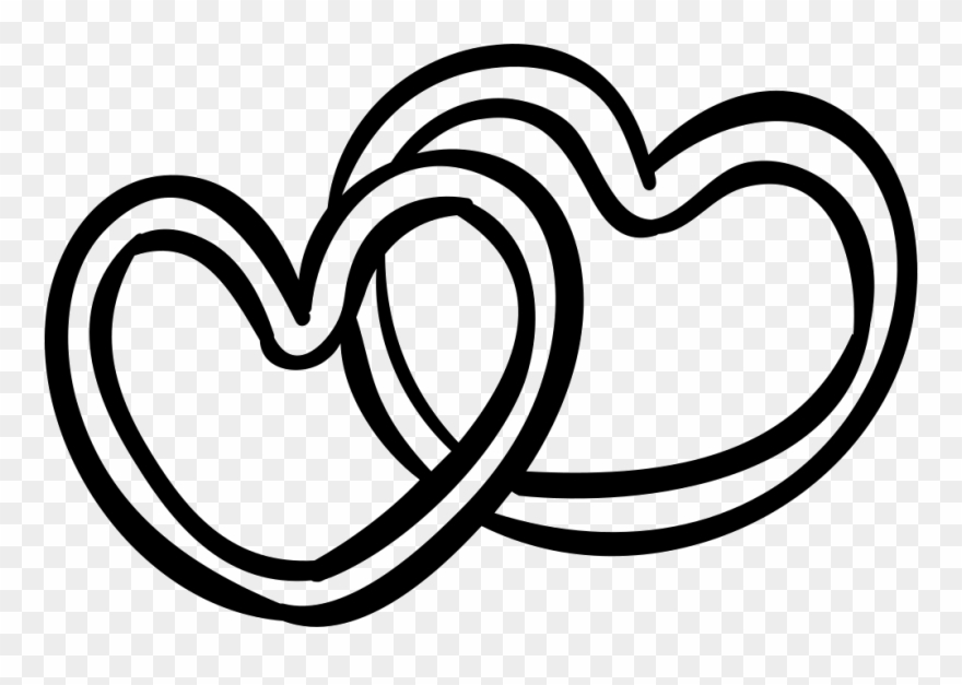 Romantic Pair Of Hearts Comments - Symbol Clipart