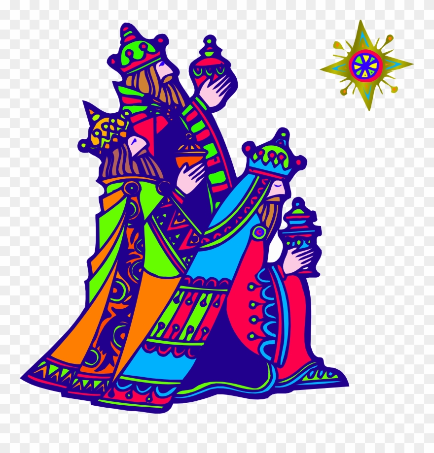 Vector Freeuse Library Three Kings Big Image - Three Wise Men Png Clipart