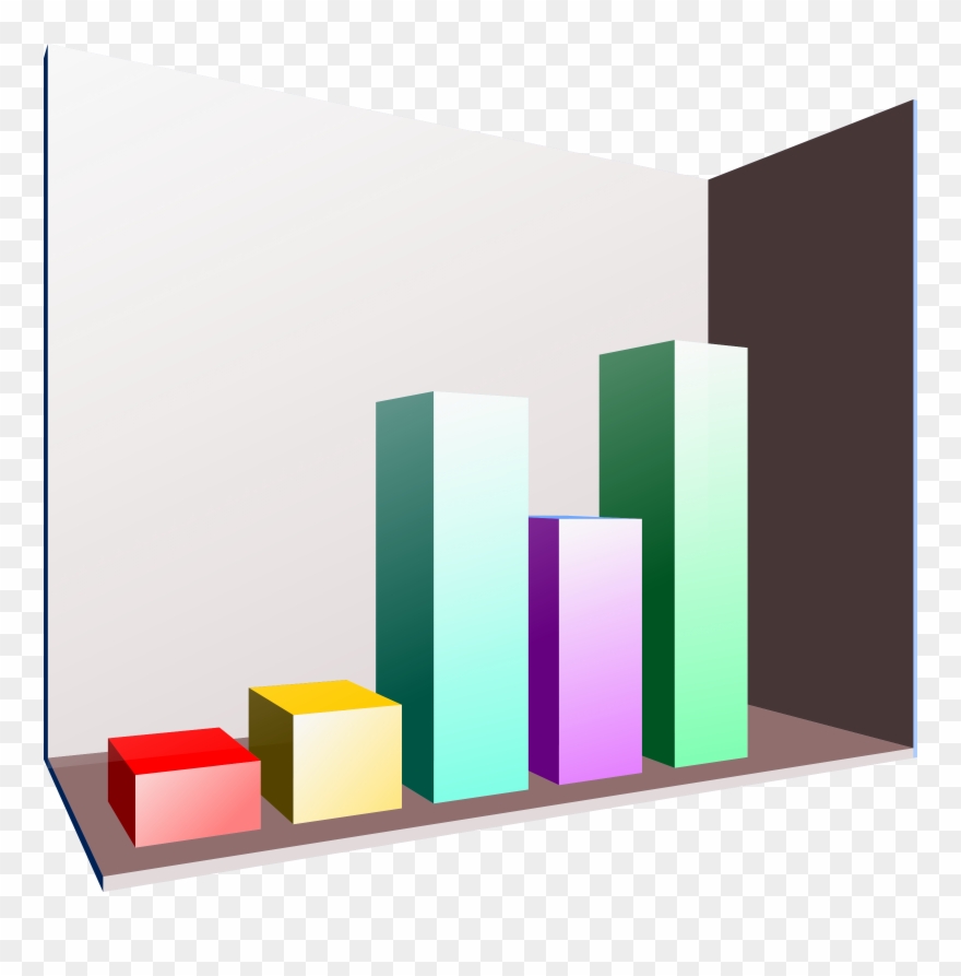 3d Bar Graph Clip Art - Bar Graph Clip Art - Png Download