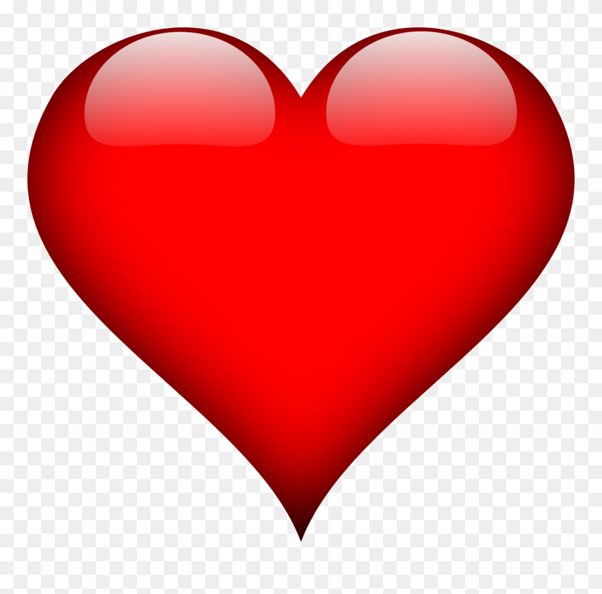 Heart, Love, Red, Valentine, Romantic, Romance, Glossy - Coeur Amour Clipart