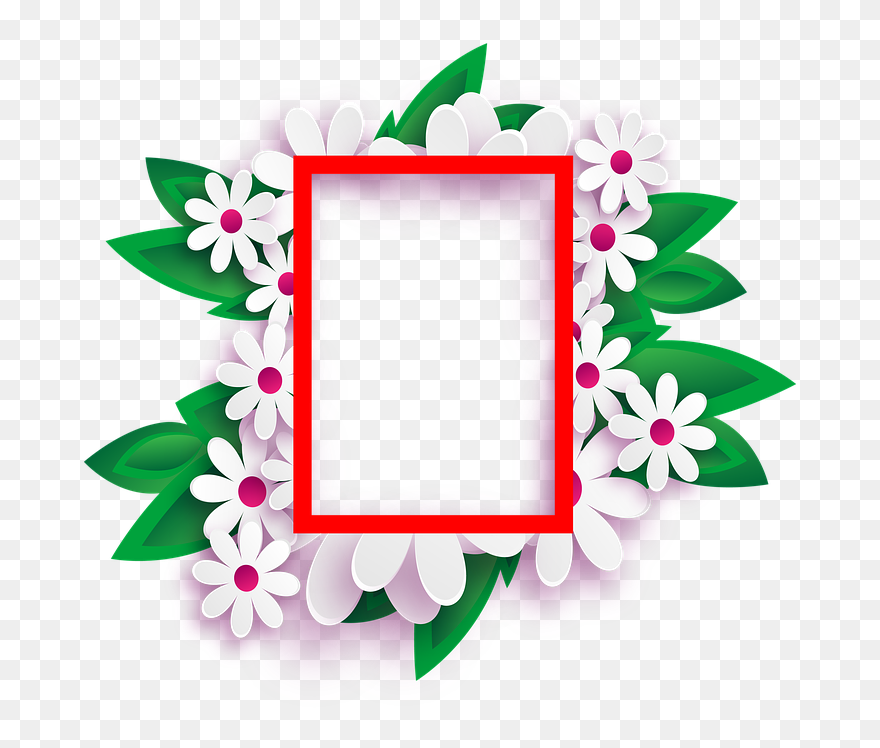 Photo Frame, Transparent Background, Flowers, March - Happy Feast Of St Ignatius Of Loyola Clipart