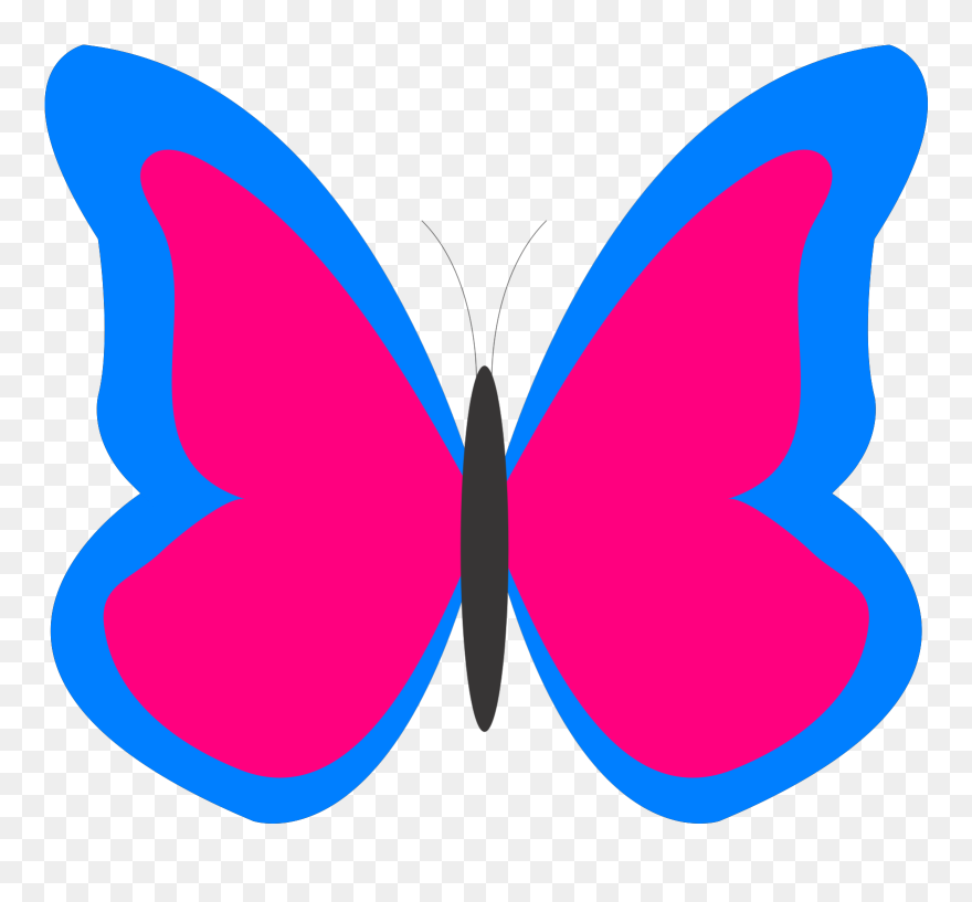 Black And White Free Design Cliparts Download - Butterfly Design Clip Art - Png Download