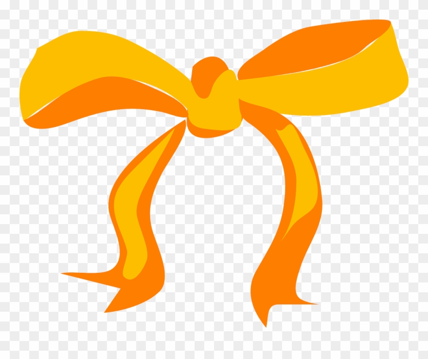 Clip Art Christmas Bow And Arrow Drawing Yellow Ribbon - Fiocco Png Transparent Png