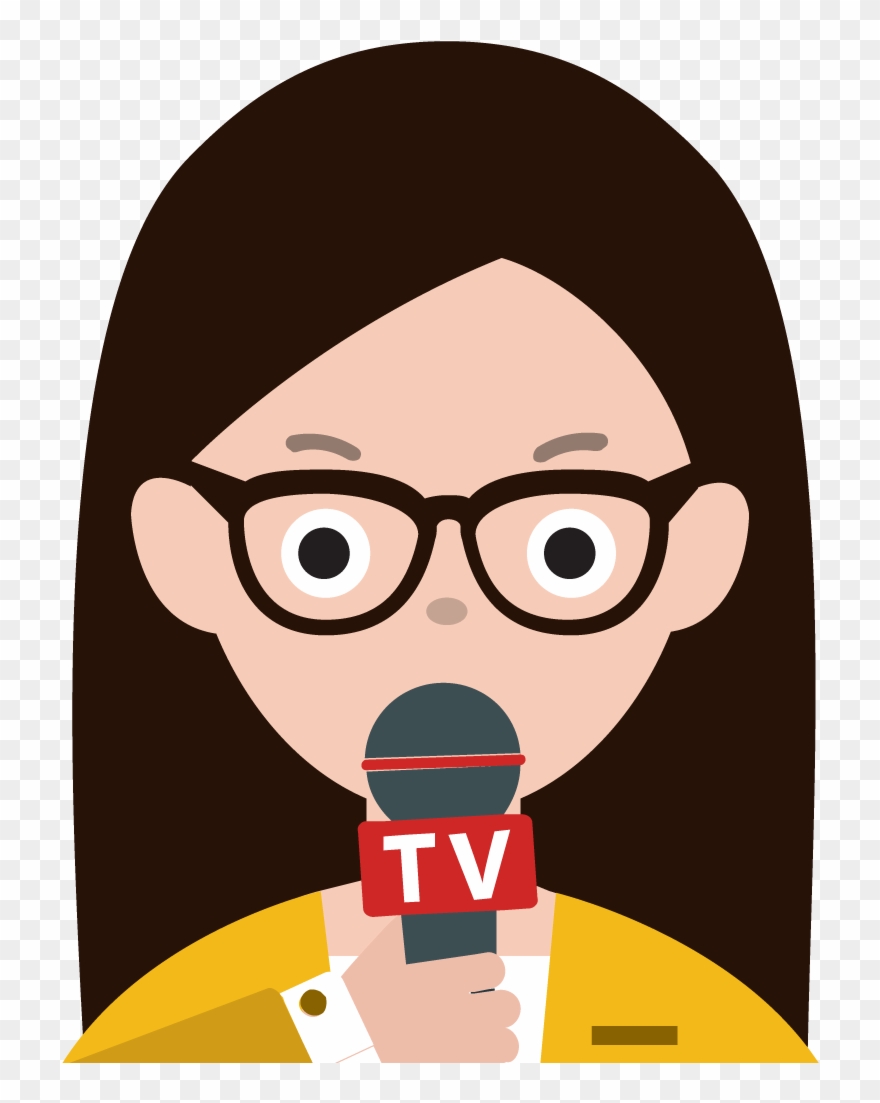 Svg Royalty Free Stock Interview Journalist Free On - Reporter Clipart Png Transparent Png