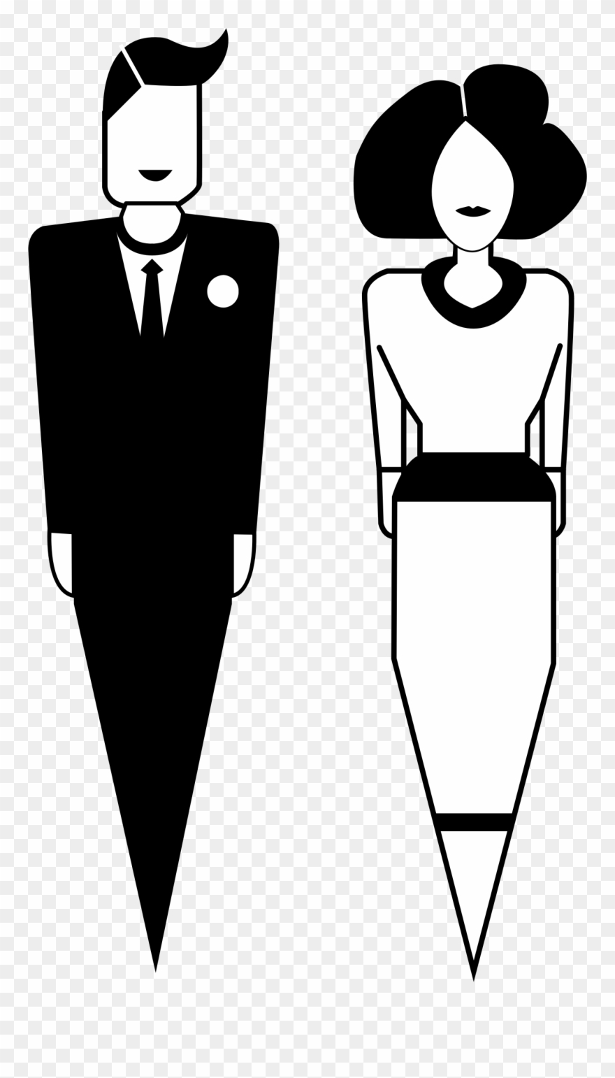 Woman Line Art Computer Icons Silhouette Drawing - Cartoon Clipart