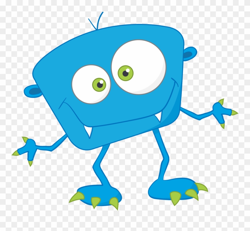 Cute Clip Art Monsters Clipart Image - Blue Monster Clipart - Png Download