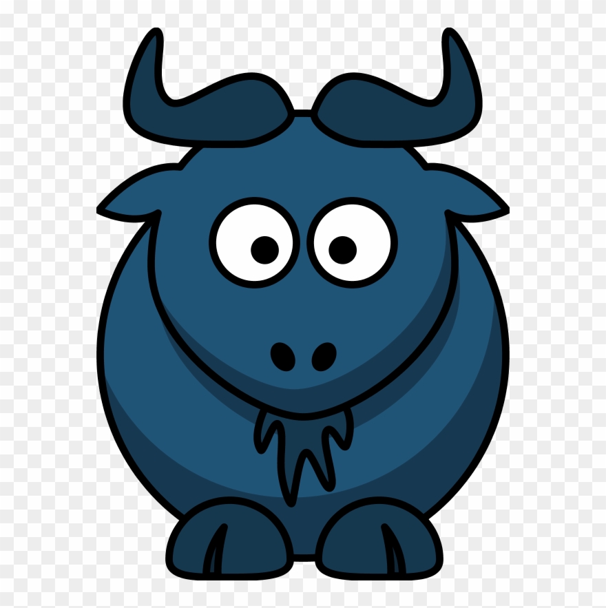 Bull Cartoon Funny - Gnu Cartoon Clipart