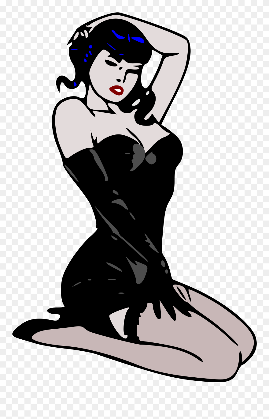 Fileliftarn Pin Up Blue - Betty Page Look-alike Rectangle Magnets Clipart