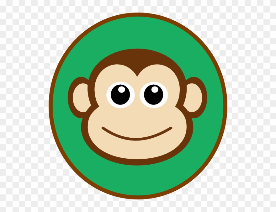 Cute Monkey Clip Art Clipart Panda Free Clipart Images - Caras De Monos Animados - Png Download