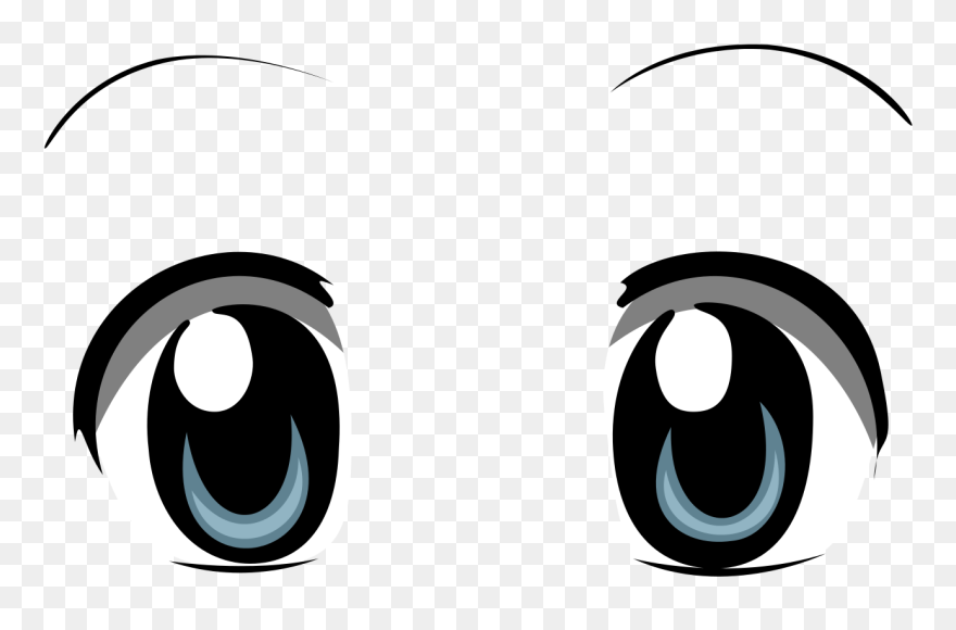 Animated Eyes Clip Art Free Library Cartoon - Anime Eyes Clipart - Png Download