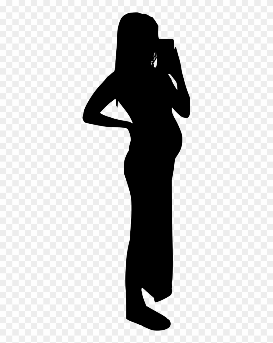 Pregnant Woman Silhouette Clip Art - Clip Art - Png Download