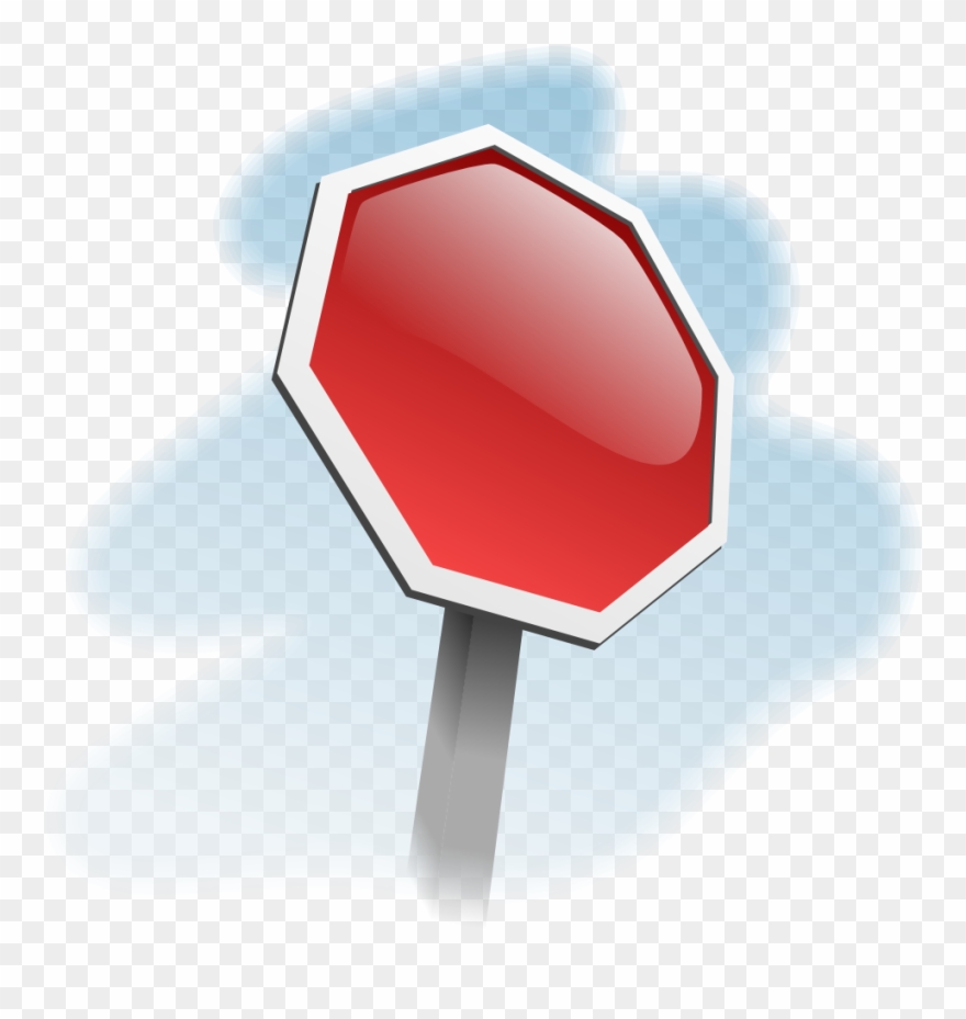 Stop Clipart Blank - Cartoon Stop Sign - Png Download