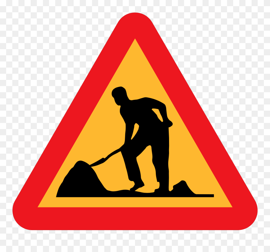 Workzone-road Signs Pixa - Pedestrian Crossing Sign Clipart