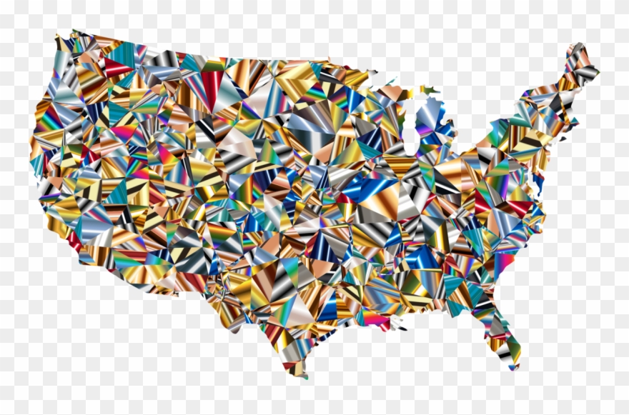 United States World Map Road Map Choropleth Map - Constitution Day T Shirt Clipart