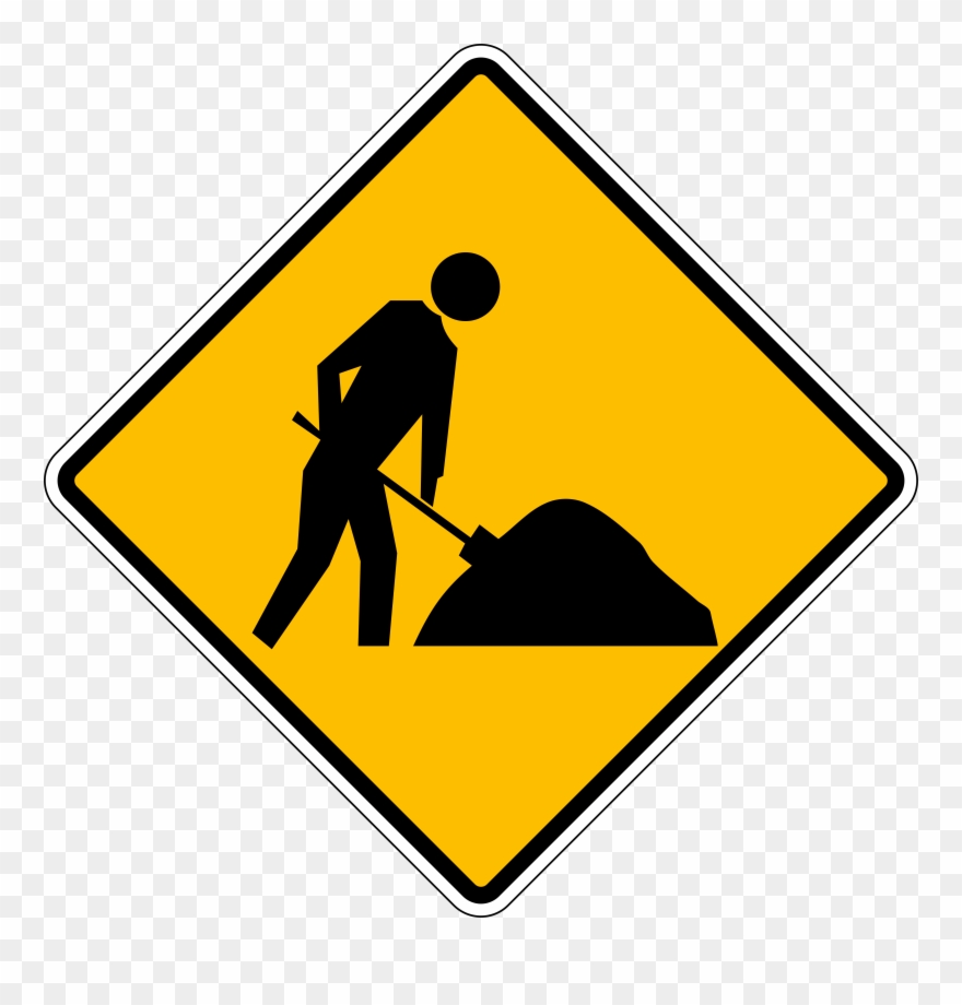 Cambodia Road Sign W2-01 - Bike Trail Sign Clipart