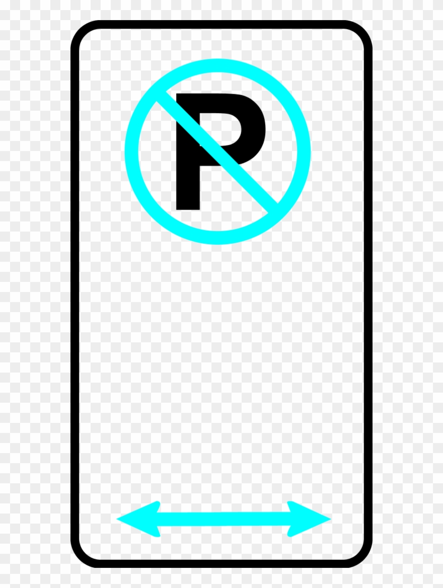 Sign No Parking Zone - Zone Sign Clipart