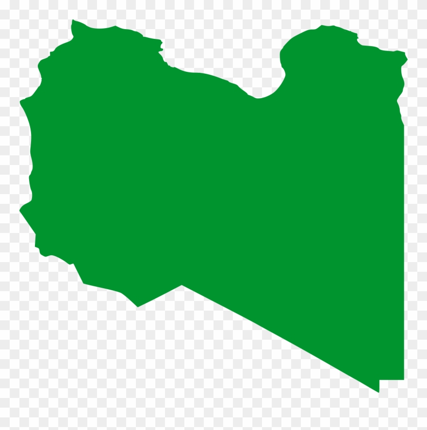 Libya Flag Clipart Icon - Libya Flag Map - Png Download