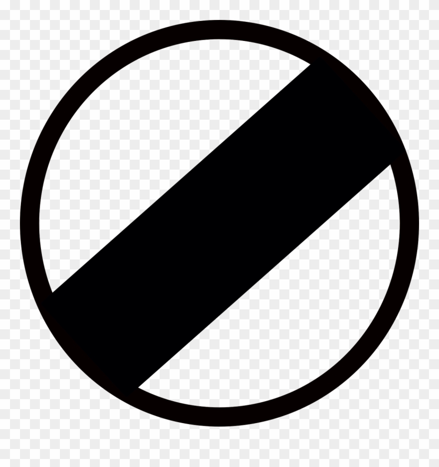 Free Indian Road Sign - End Of Restriction Road Sign Clipart