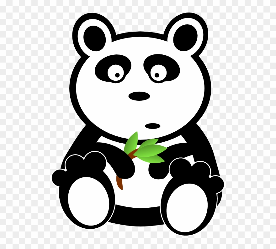 Panda Clipart Black And White Png Transparent Png