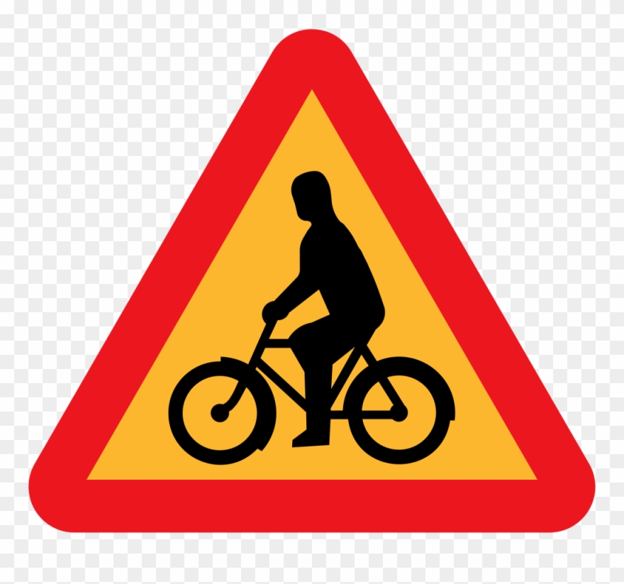 Cyclist Sign Clipart