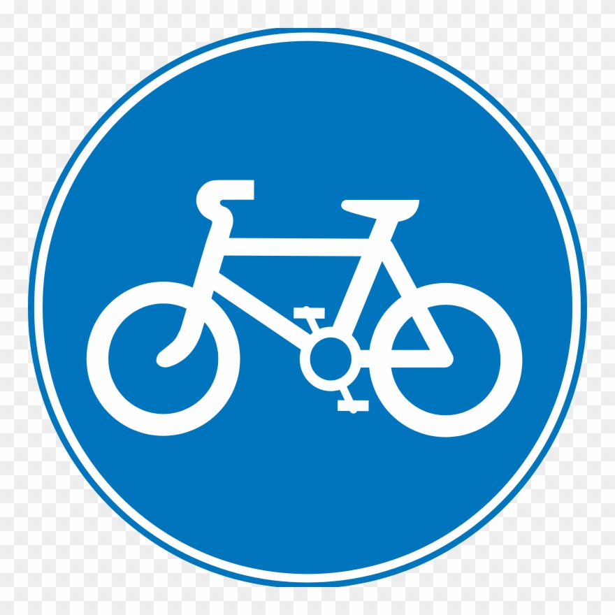 Free Vector Road Signs Clip Art - Sinais De Transito Bicicleta - Png Download