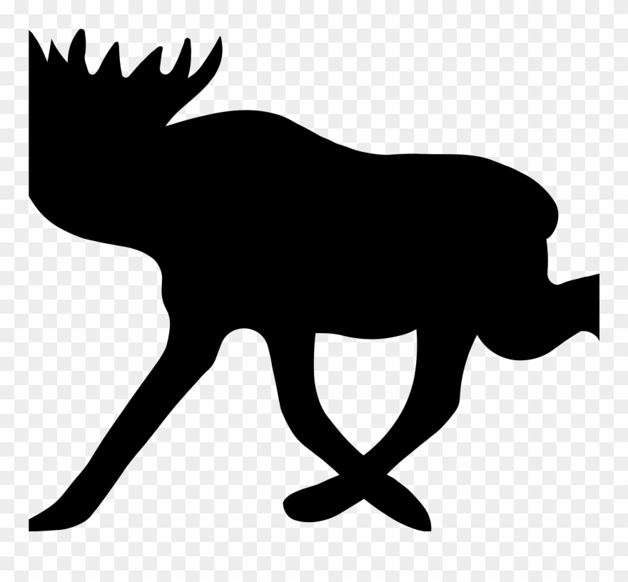 Traffic Sign Moose Sweden Road - Moose Symbol Clipart