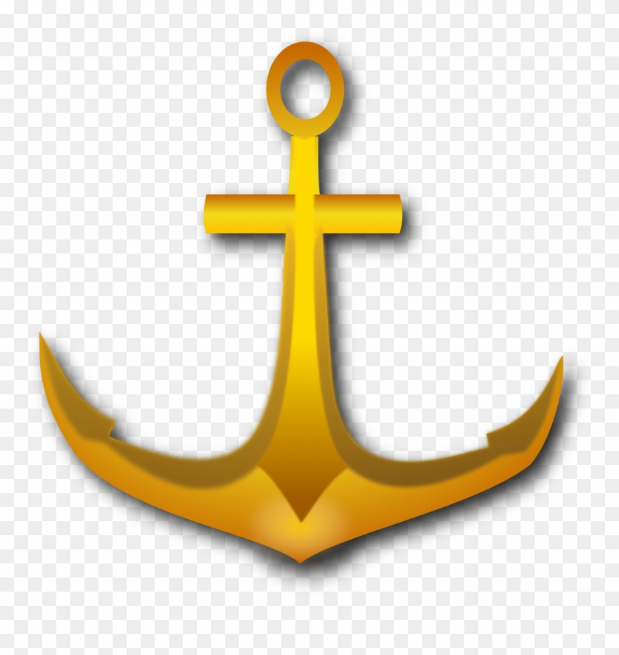 Golden Anchor Png Clipart