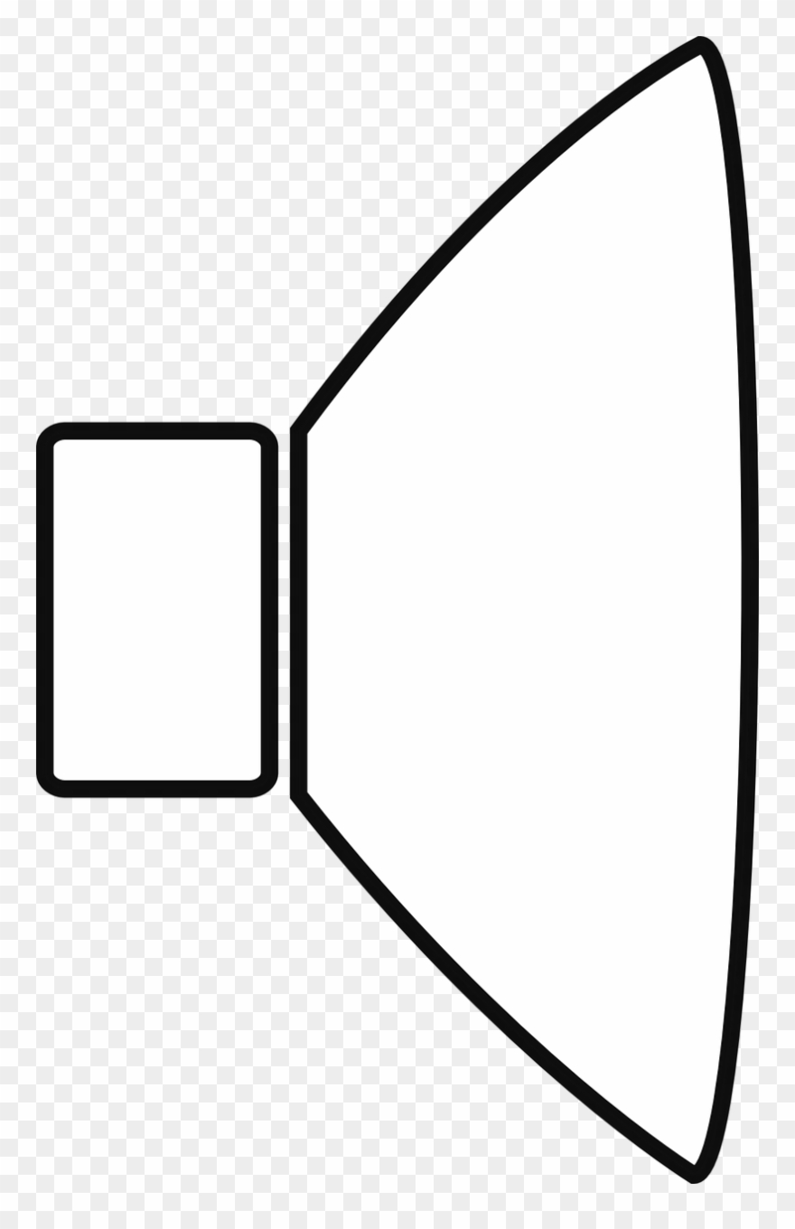 Loudspeaker Computer Icons Sound Microphone Computer - Volume Clipart Black And White - Png Download