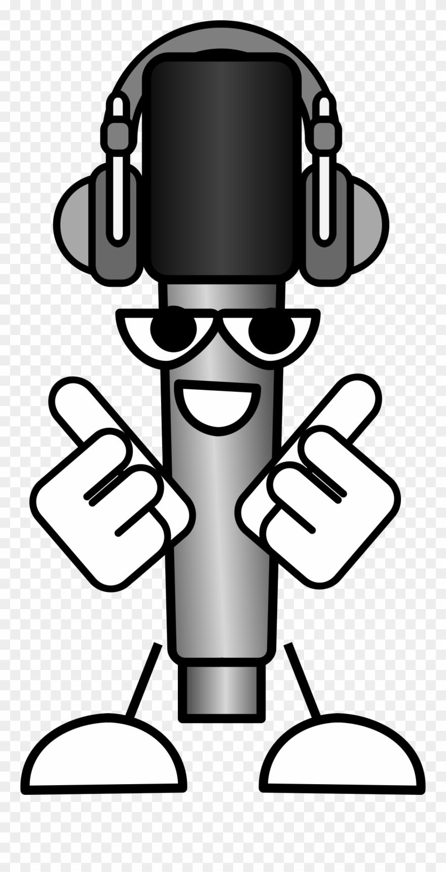 Big Image - Mikrofon Comic Clipart