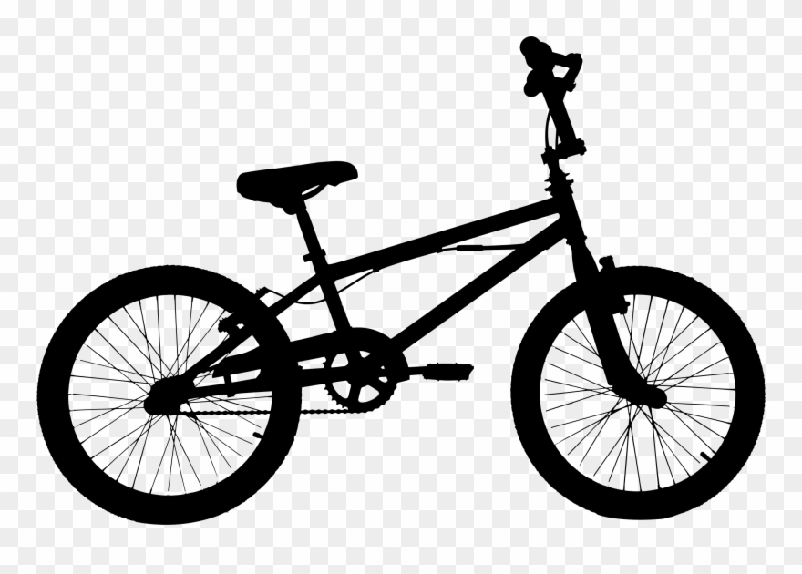 Bicycle Silhouette Clip Art At Getdrawings Com - Bmx Bikes - Png Download