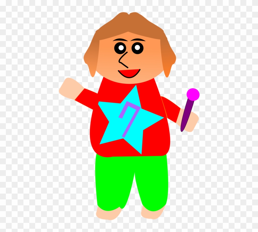 Cartoon Microphone Clothing Thumb Human Behavior - Clip Art - Png Download