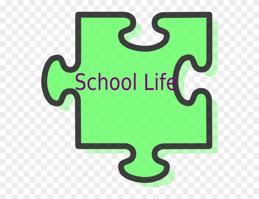 School Life Clip Art - 3 Piece Jigsaw - Png Download