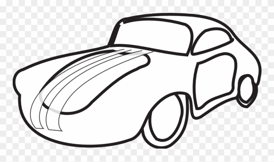 Net Clip Art Classic Car Alloy Black White Co - Old Car Icon White - Png Download