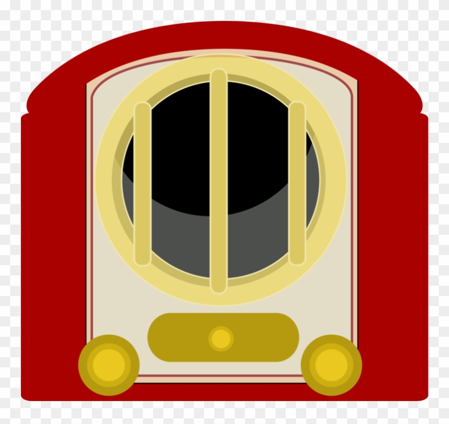 Microphone Radio Receiver Antique Radio Radio Wave - Clip Art - Png Download