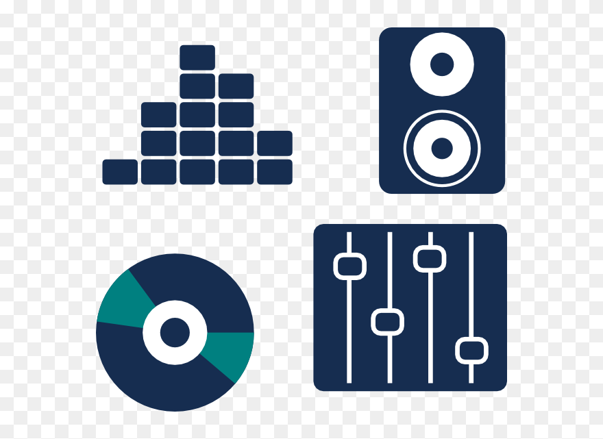 Sound Audio Microphone Music Phonograph Record - Clipart Music Icon - Png Download