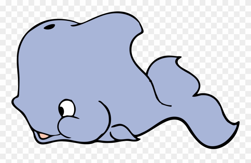 Whale Clipart Sea Animal - Cartoon Whale Shower Curtain - Png Download