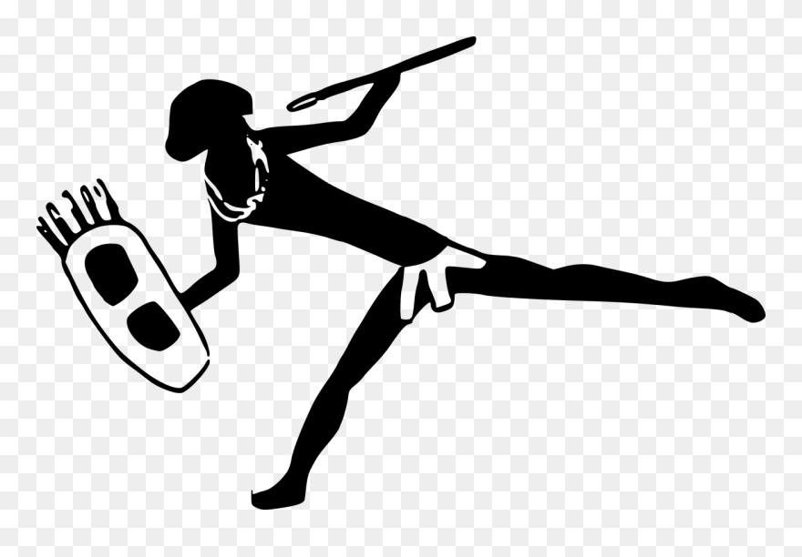 Silhouette Black And White Painting Computer Icons - Peinture Afrique Png Clipart