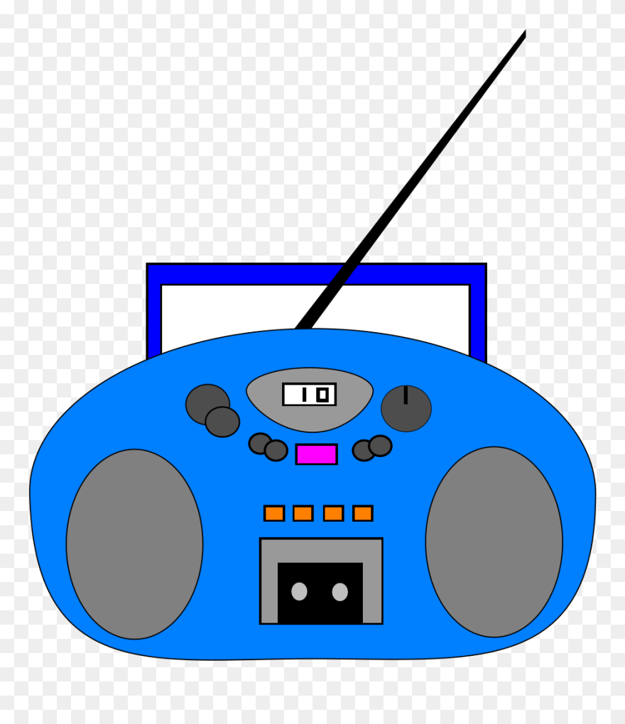 Mic Clipart Animasi - Clip Art Picture Of Radio - Png Download