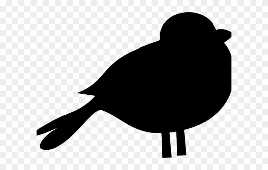 Blackbird Clipart Clip Art - Silhueta Passarinho Png Transparent Png
