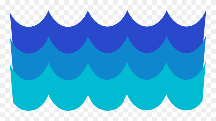 Waves Pattern Blue - Olas De Agua Dibujo Clipart