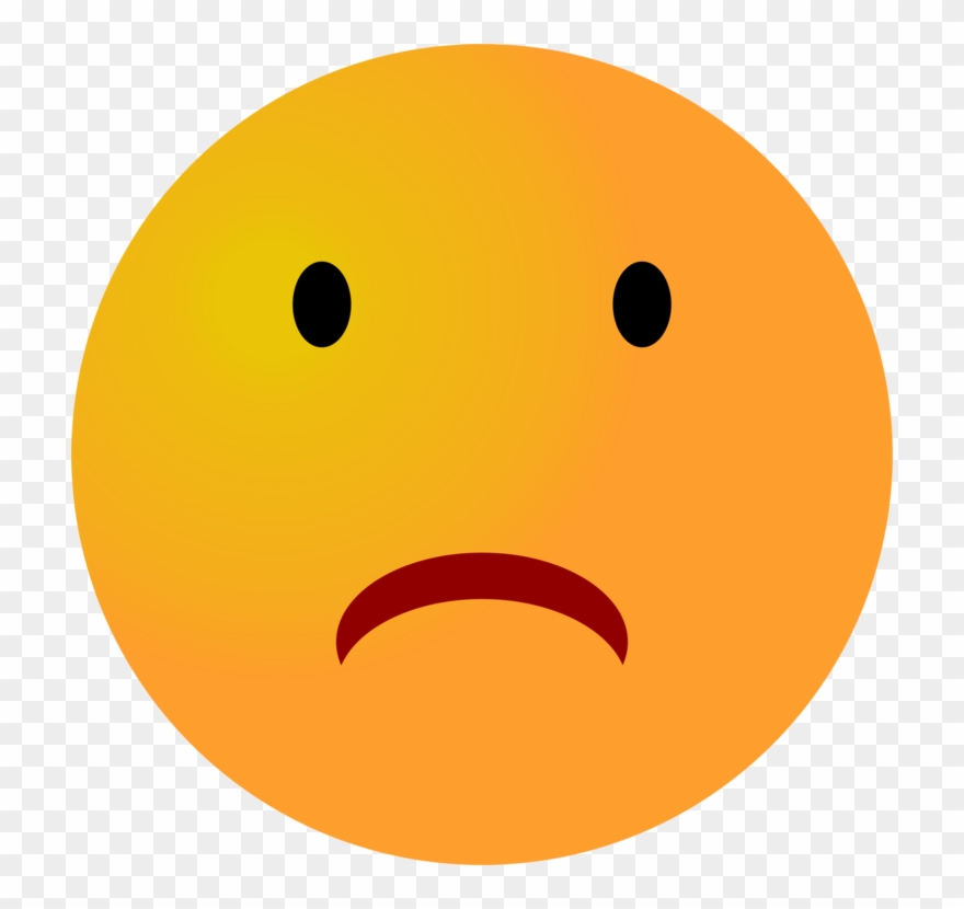 Smiley Emoticon Computer Icons Wink Frown - Frown Clipart - Png Download